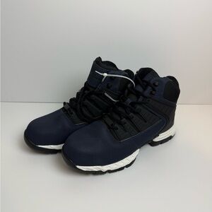 Hytest Footrests Steel toe Men's Navy and Black Work Shoes